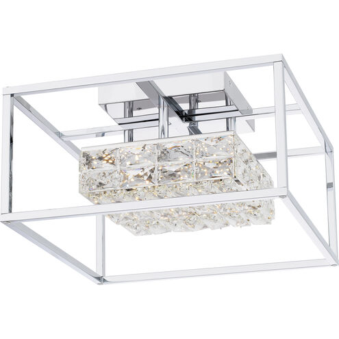 Dazzle LED 15.75 inch Polished Chrome Semi-Flush Mount Ceiling Light, Medium