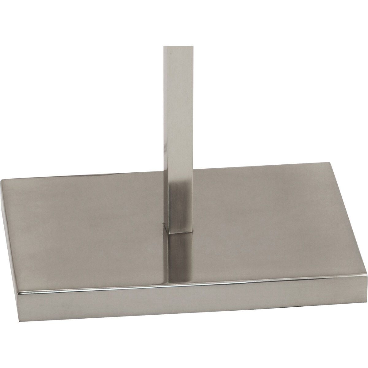 Lincoln 63 inch 150.00 watt Polished Nickel Floor Lamp Portable Light in Black With Matte Silver