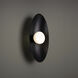 Glamour Wall Sconce Wall Light in 3000K, Black, dweLED