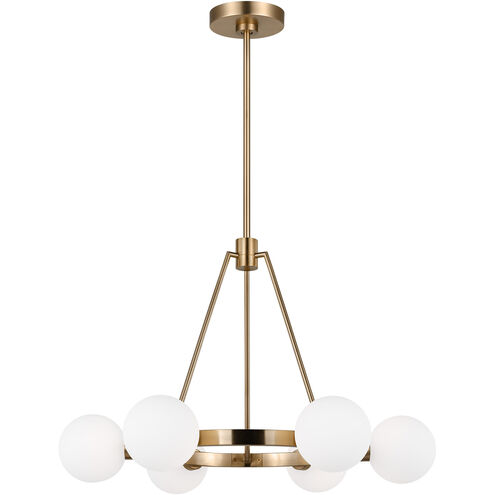 Sean Lavin Clybourn 6 Light 26 inch Satin Brass Chandelier Ceiling Light