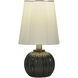 Ophelia 12.5 inch 25 watt Glossy Black Table Lamp Portable Light