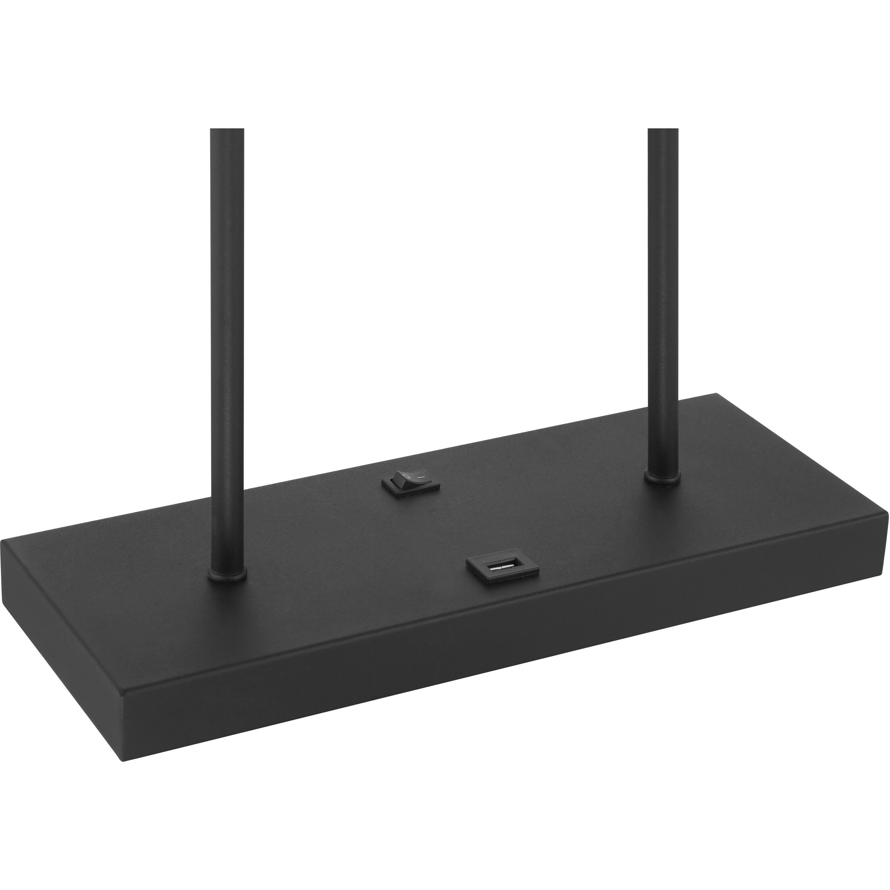 Noho 28 inch 100.00 watt Brushed Nickel W/ Sand Coal Table Lamp Portable Light