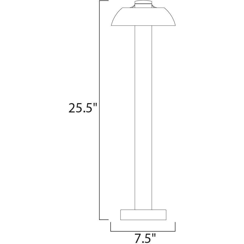 Alumilux Pathway 1 watt Dark Grey Outdoor Pathway Light