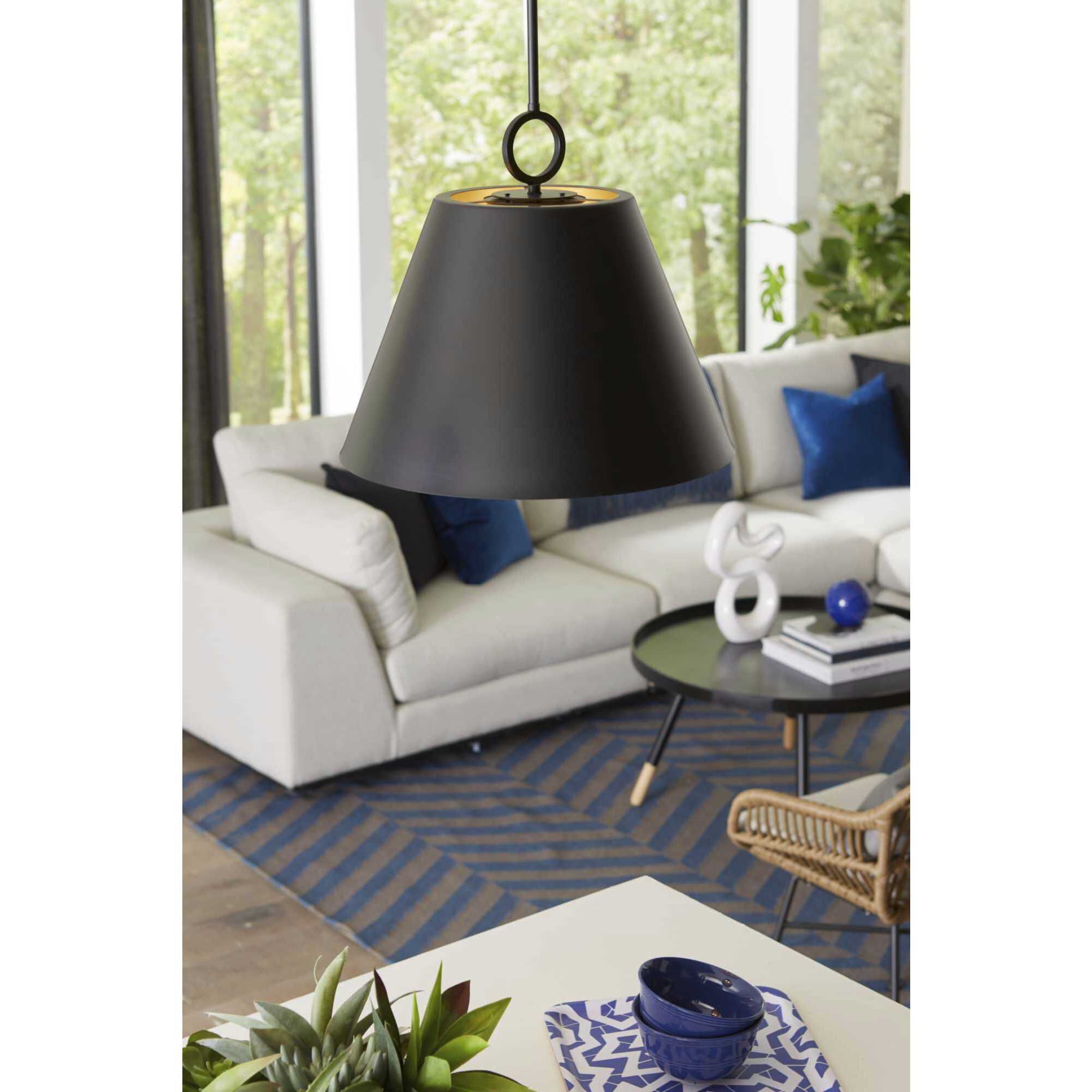 Parkhurst 3 Light 18 inch Matte Black Pendant Ceiling Light