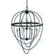 Elizabeth 9 Light 35 inch Matte Black Foyer Chandelier Ceiling Light