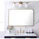 Evermore 40 X 27 inch Brass Mirror