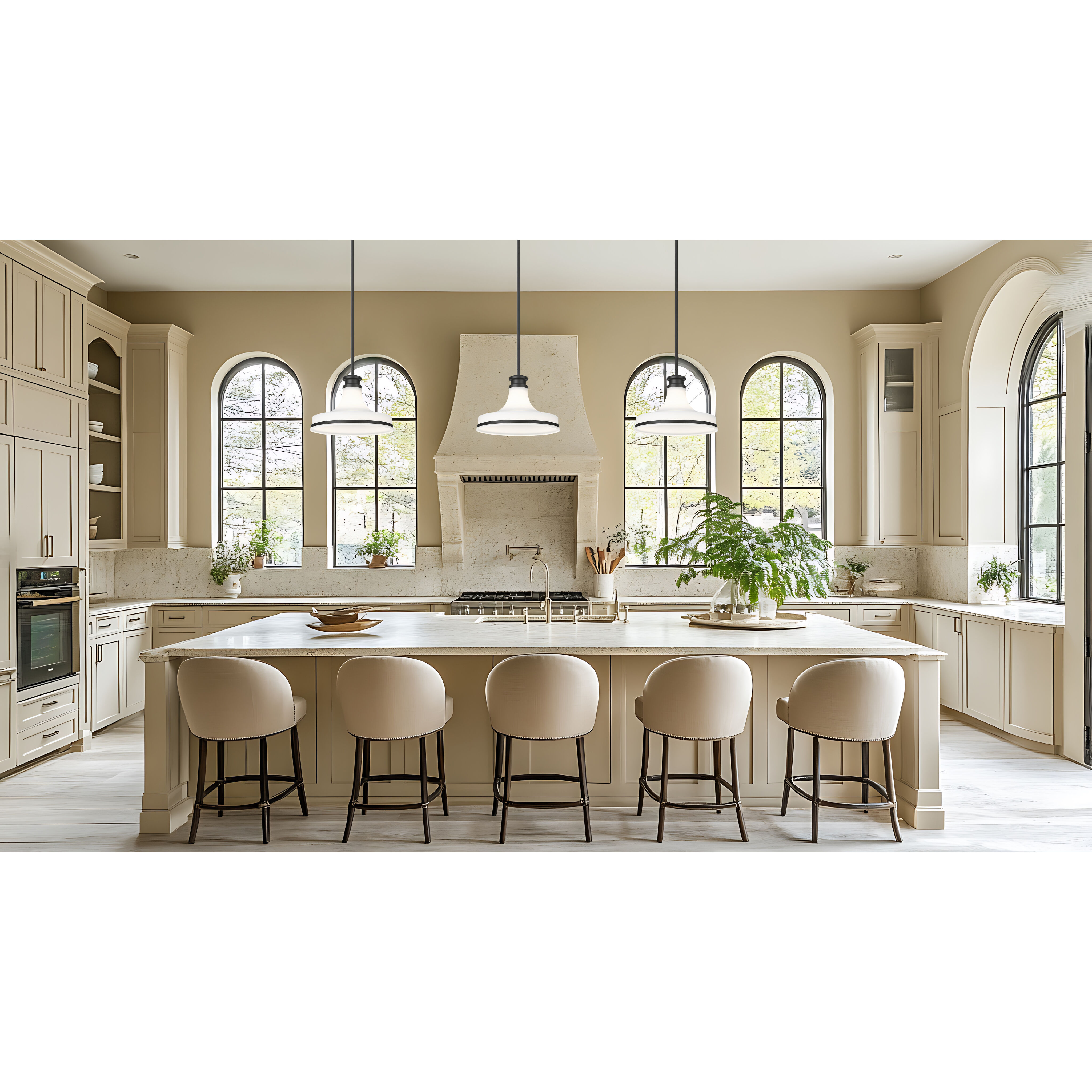 Reznor Pendant Ceiling Light in Matte Black