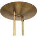 Orion 6 Light 45.25 inch Patina Aged Brass Island Light Ceiling Light