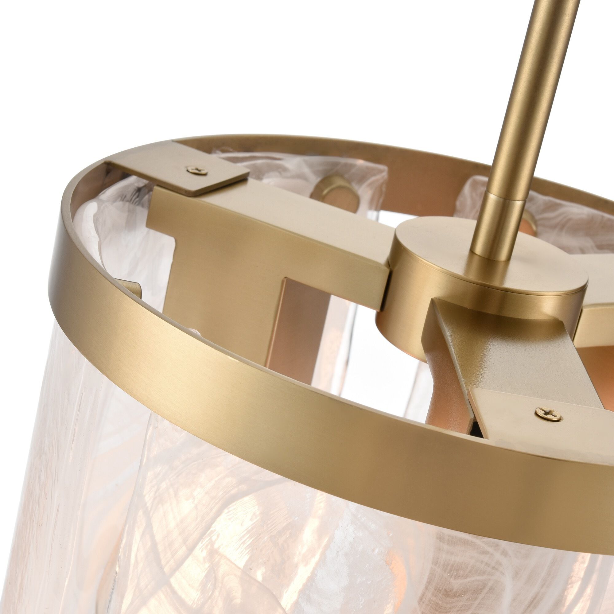 Skye 3 Light 10 inch Brushed Brass Pendant Ceiling Light