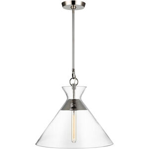 C&M by Chapman & Myers Atlantic 1 Light 18 inch Polished Nickel Pendant Ceiling Light