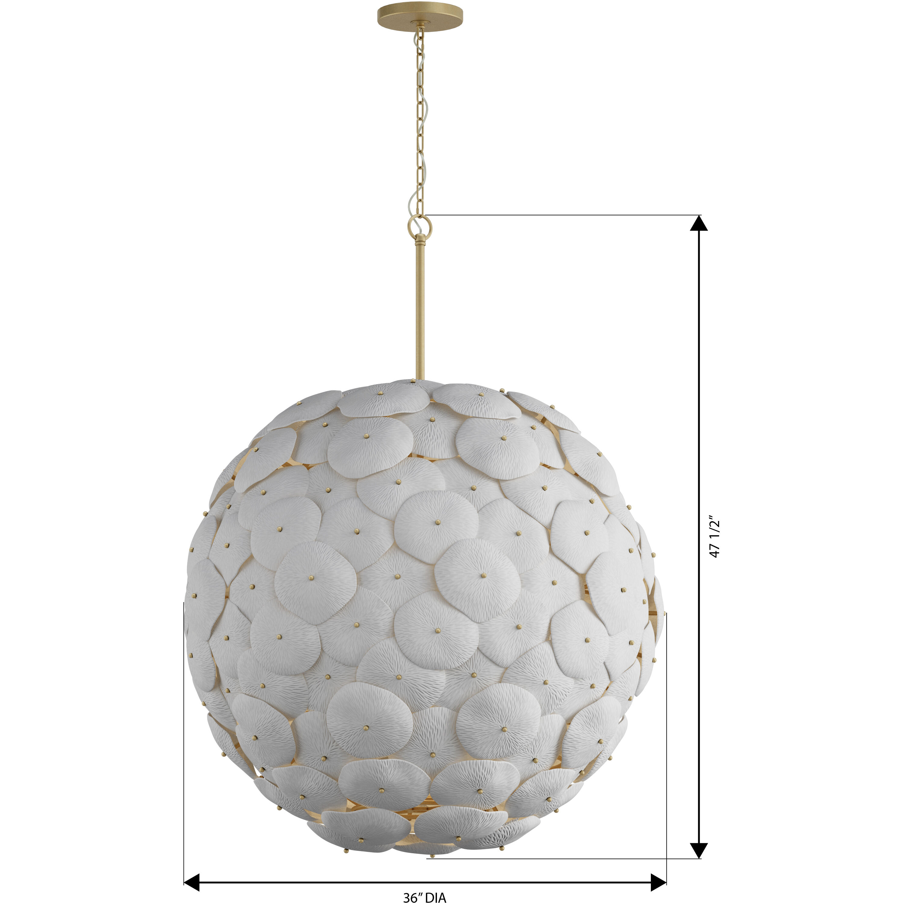Coastlyn 9 Light 36.75 inch Legacy Brass Pendant Ceiling Light