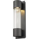 Striate Outdoor Wall Light in Black