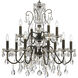 Butler 12 Light 29 inch English Bronze Chandelier Ceiling Light in Clear Spectra