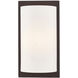 Meridian 1 Light 6 inch Bronze ADA Wall Sconce Wall Light