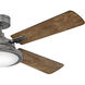 Collier 54 inch Pewter with Matte Black, Birch Blades Fan
