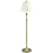 Club 45 inch 100 watt Antique Brass Floor Lamp Portable Light 