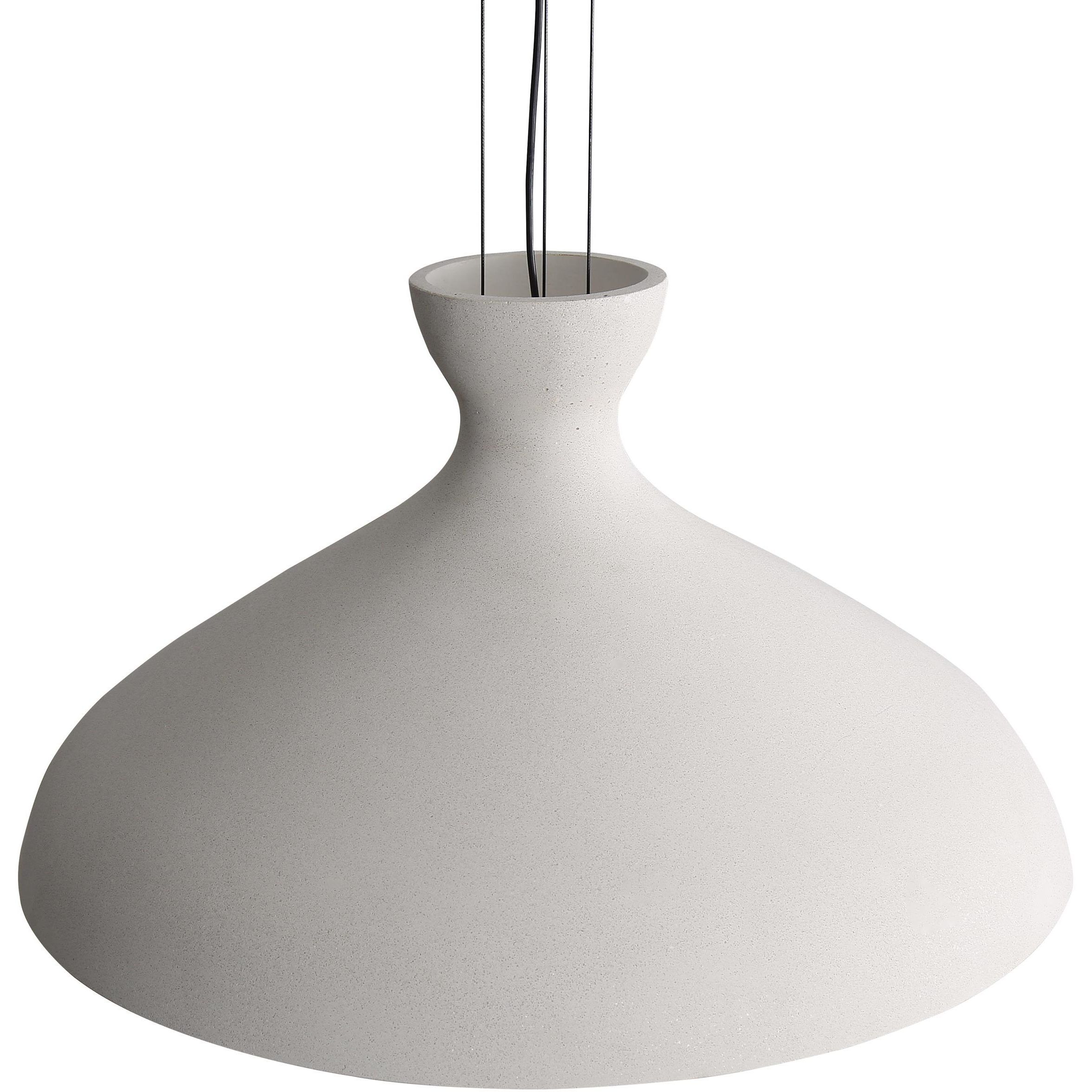 Aethera Pendant Ceiling Light in White Sandstone Cement