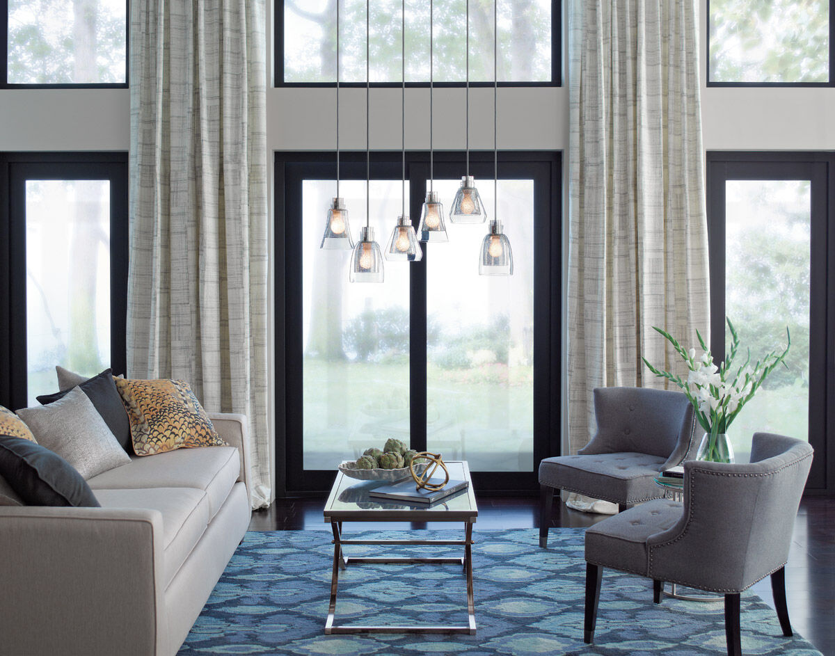 Evie 6 Light 10 inch Brushed Nickel Chandelier Linear (Double) Ceiling Light, Double