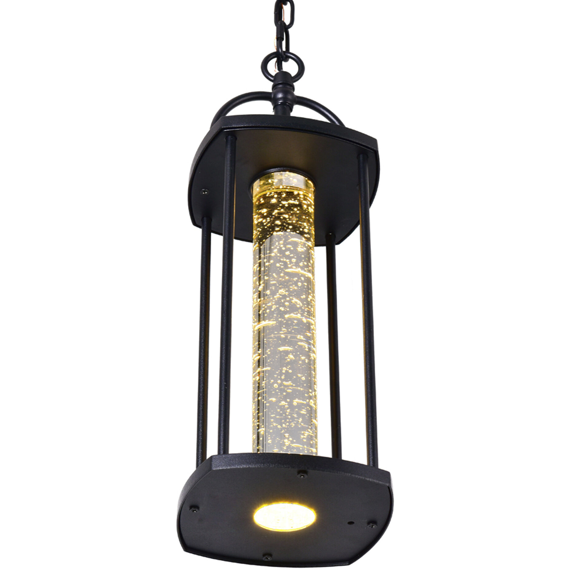 Greenwood LED 6 inch Black Outdoor Hanging Light