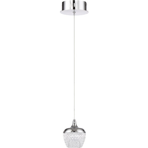 Arika LED 5.5 inch Chrome Pendant Ceiling Light