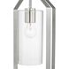 Vertex 1 Light 12 inch Brushed Nickel Foyer Light Ceiling Light