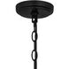 Melina 9 Light 34 inch Matte Black with Clear Chandelier Ceiling Light