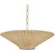 Delia 4 Light 23.5 inch Heritage Brass Convertible Chandelier Ceiling Light
