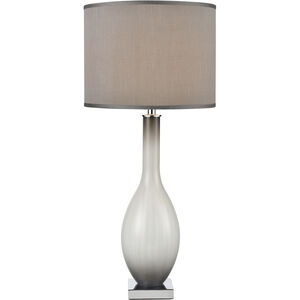 Blanco 36 inch 150.00 watt Brushed Steel Table Lamp Portable Light