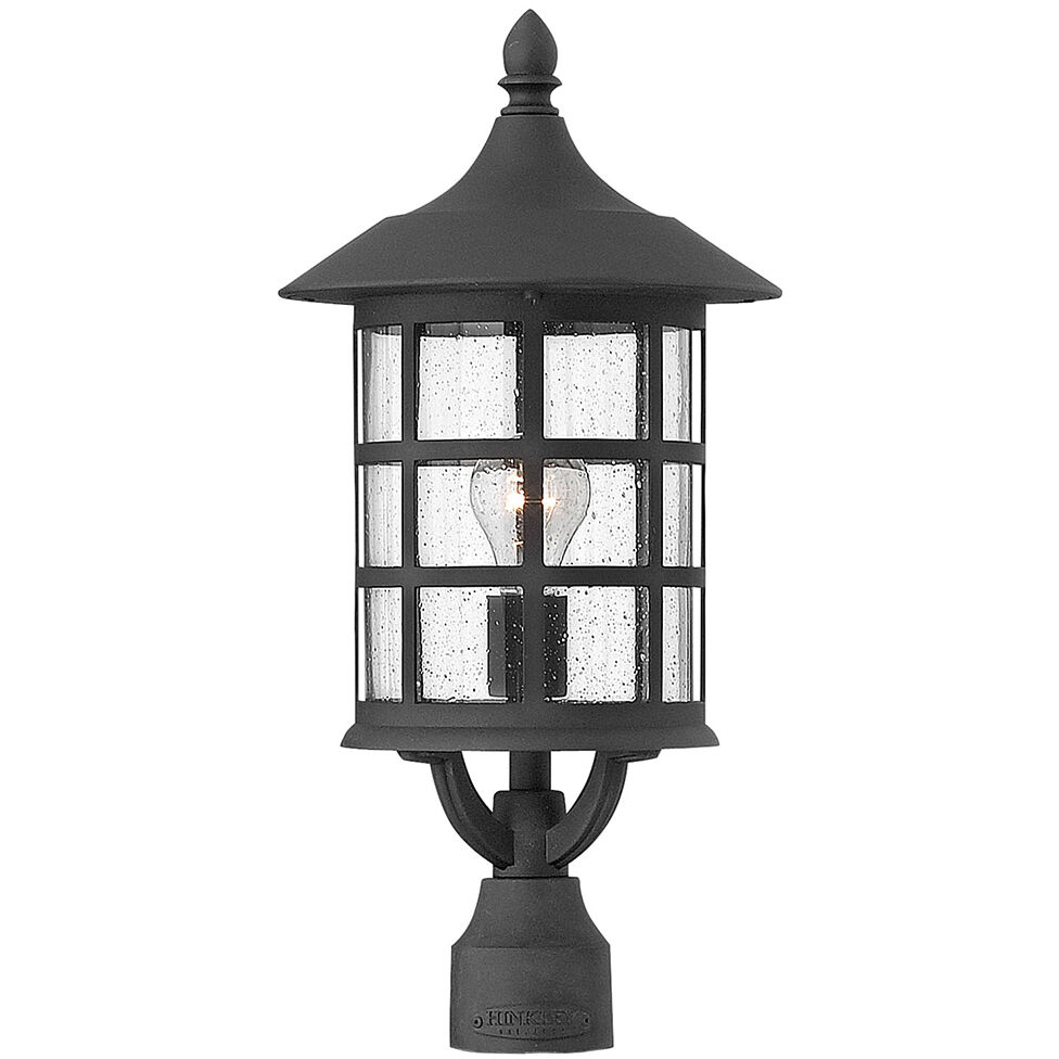 Freeport 1 Light 20.25 inch Black Outdoor Post Mount Lantern