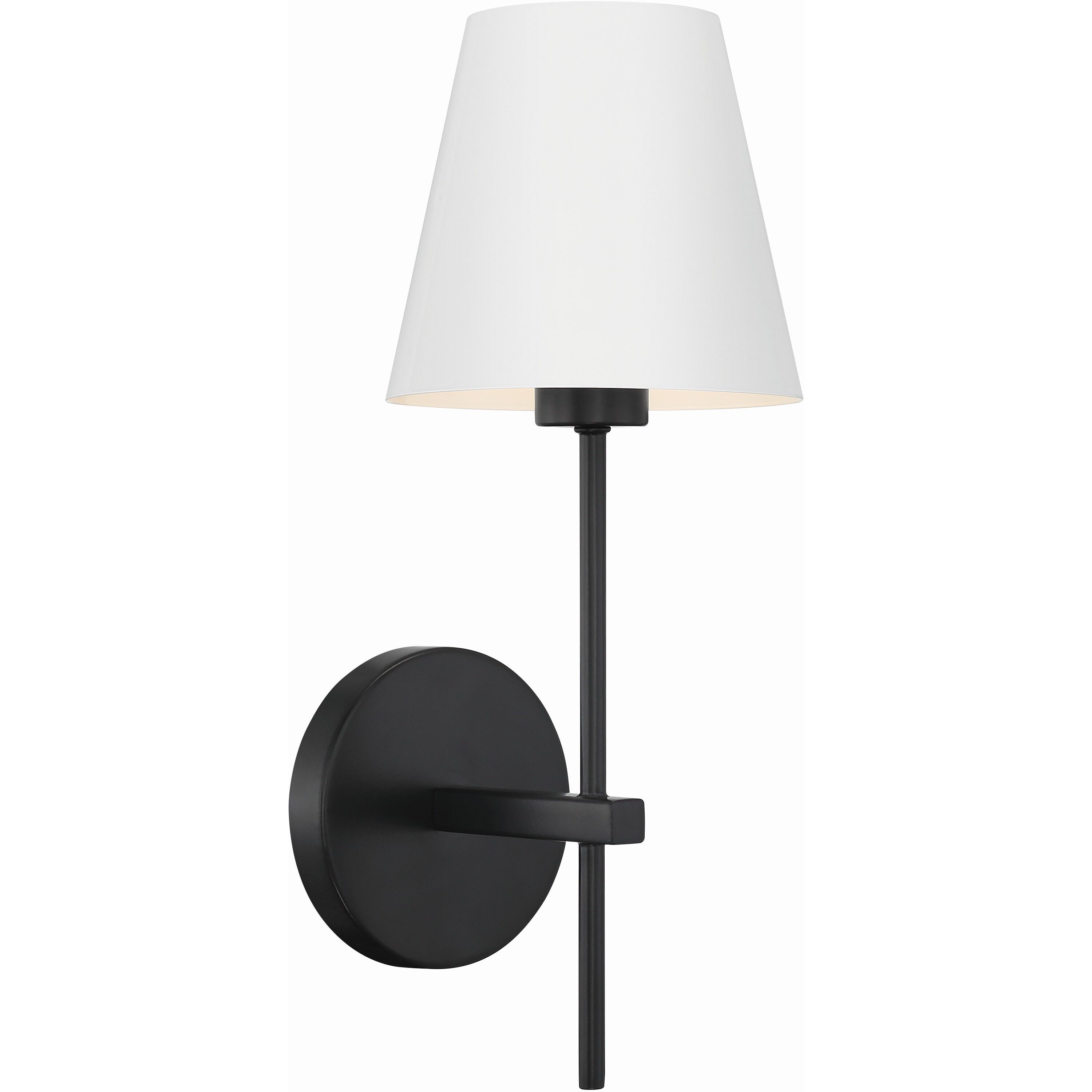 Xavier Bath Sconce Wall Light in Matte Black