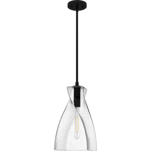 Stetson 1 Light 8 inch Matte Black Mini Pendant Ceiling Light, Small