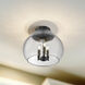 Ariella 3 Light 13.75 inch Matte Black Flush Mount Ceiling Light