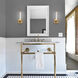 Jedi Wall Sconce Wall Light in Aged Brass, dweLED