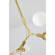 Canada 6 Light 20 inch Gold Chandelier Ceiling Light