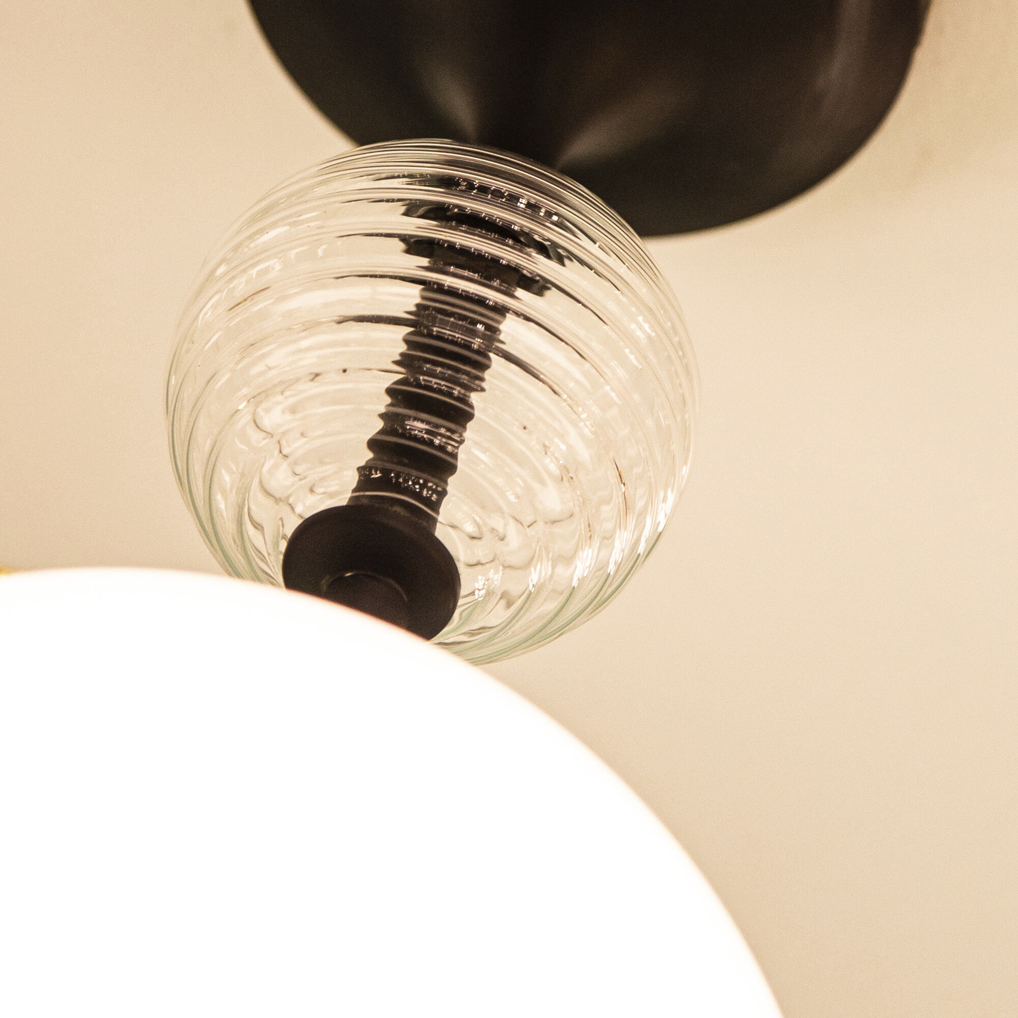 Alora Mood Celia 1 Light 7.88 inch Matte Black/Opal Glass Semi-Flush Mount Ceiling Light