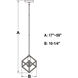 Deering LED 10.25 inch Matte Black and Satin Brass Mini Pendant Ceiling Light