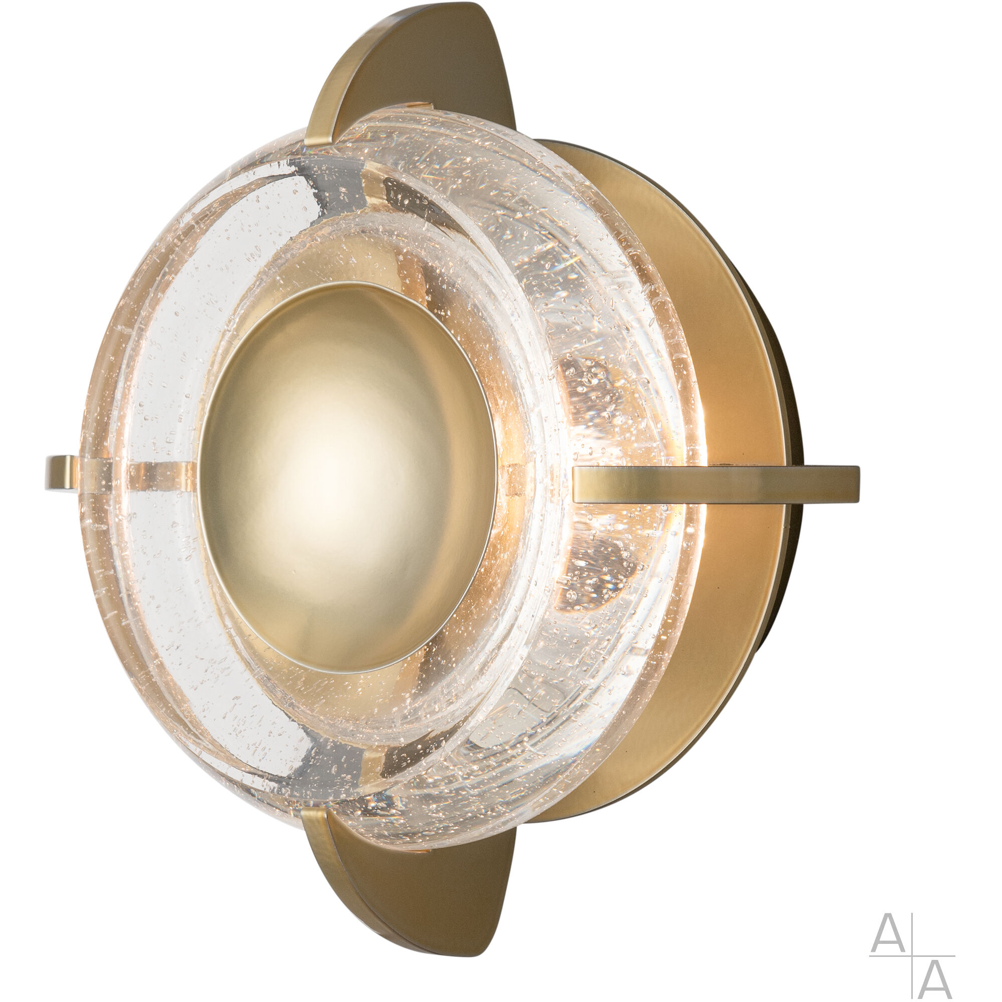 Lustra LED 10.6 inch Black Sconce/Flush Mount Wall Light, Art & Alchemy