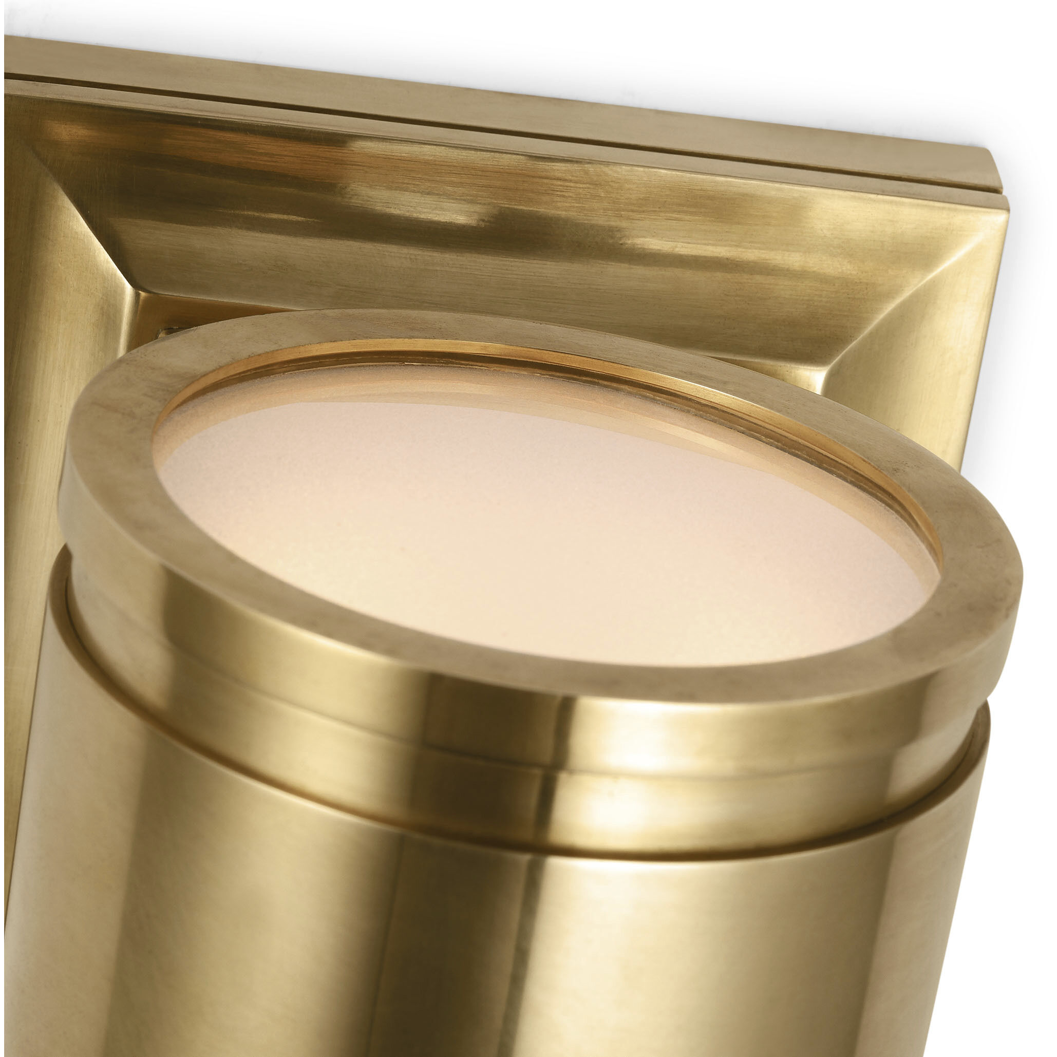 Chapman & Myers Provo LED 4.5 inch Antique-Burnished Brass Canister Wall Light