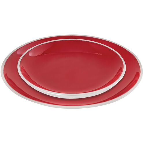 Cerise Red with Aluminum Tray
