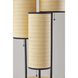 Trio 68.5 inch 40.00 watt Black with Natural Wood Floor Lamp Portable Light