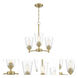Westin 3 Light 18 inch Brushed Gold Chandelier Ceiling Light