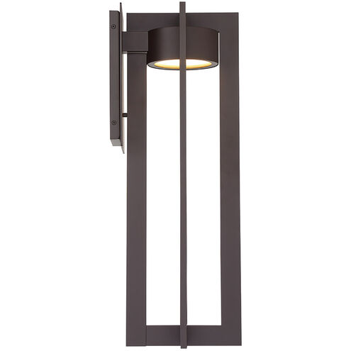 Chamber LED 25 inch Bronze Outdoor Wall Light, dweLED