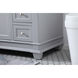 Wesley 48 X 21.5 X 35 inch Grey Vanity Sink Set in Gray