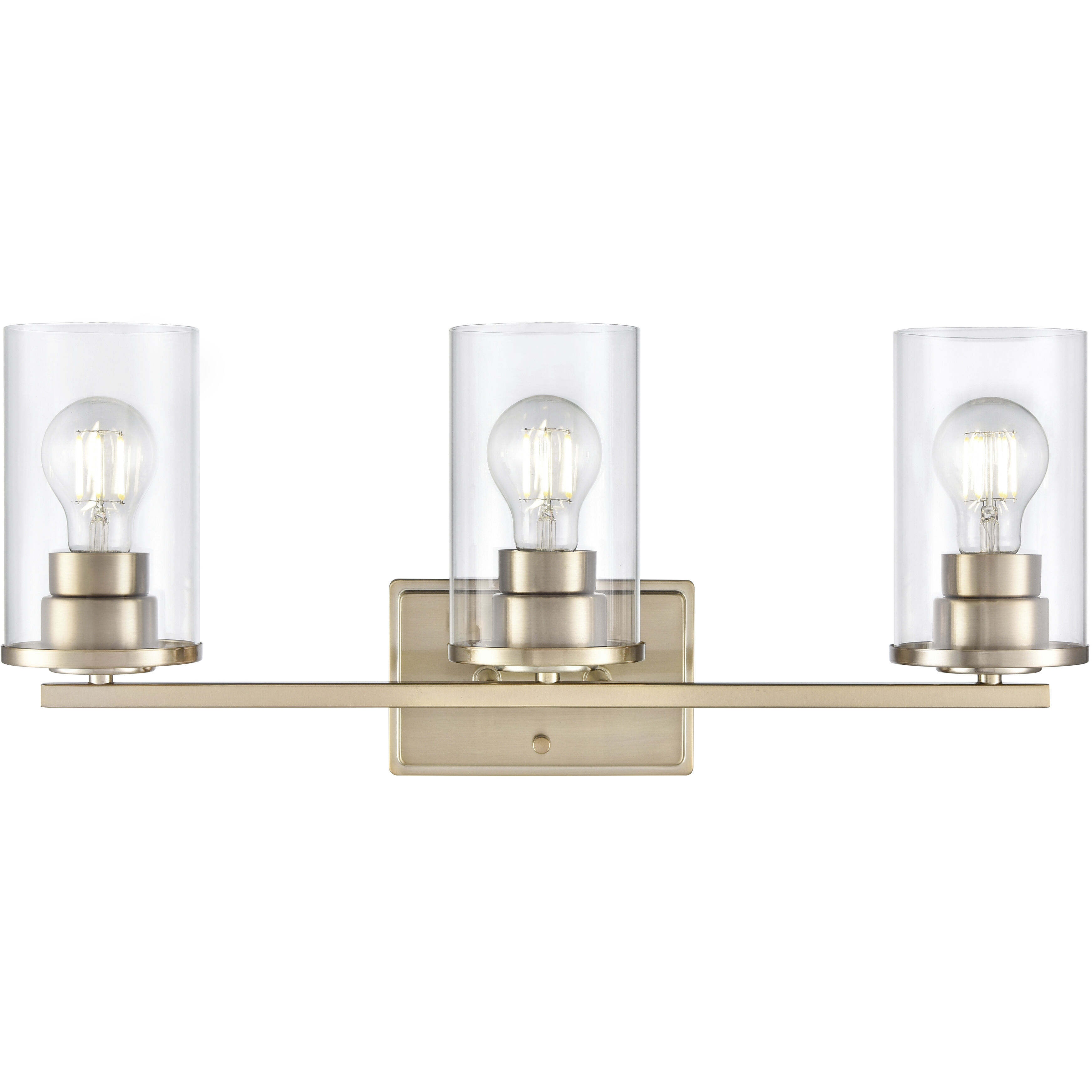 Verlana 3 Light 22 inch Modern Gold Bathroom Vanity Light Wall Light
