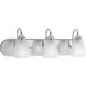 Gather 3 Light 24 inch Polished Chrome Bath Vanity Wall Light in Bulbs Not Included, Standard
