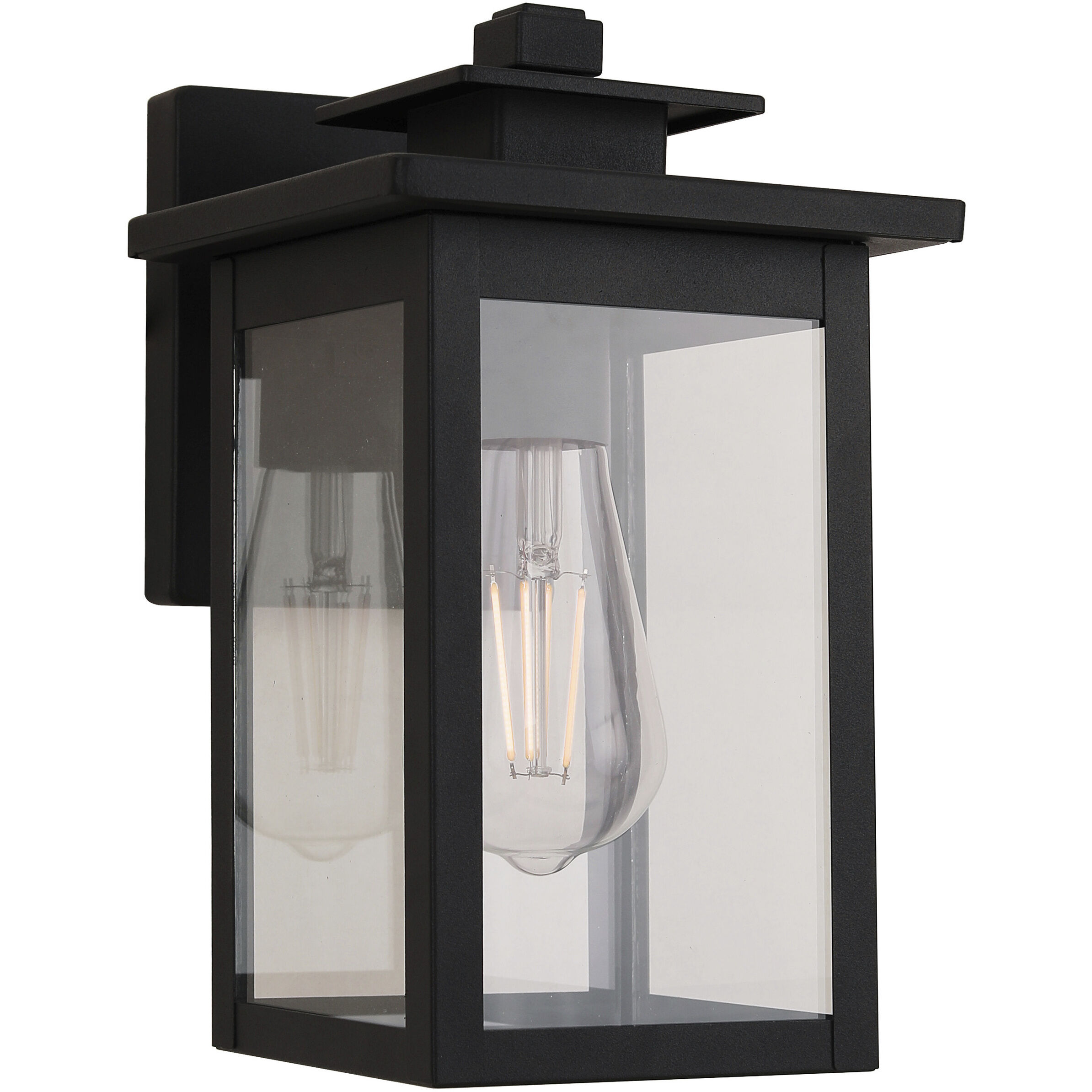 Rock Creek 1 Light 10.25 inch Textured Black Outdoor Wall Lantern
