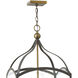 Clarendon 6 Light 16 inch Bronze with Heirloom Brass Indoor Foyer Light Ceiling Light