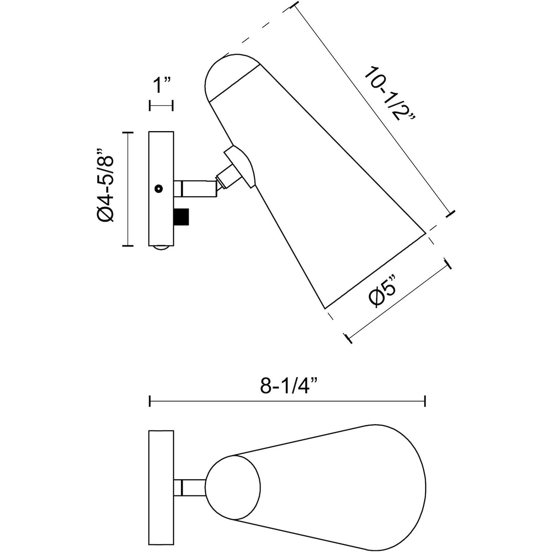Alora Mood Daniel Wall/Ceiling Light Wall Light in Aged Gold and White
