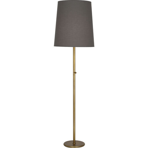 Rico Espinet Buster 79.5 inch 200.00 watt Aged Brass Floor Lamp Portable Light in Smoke Gray