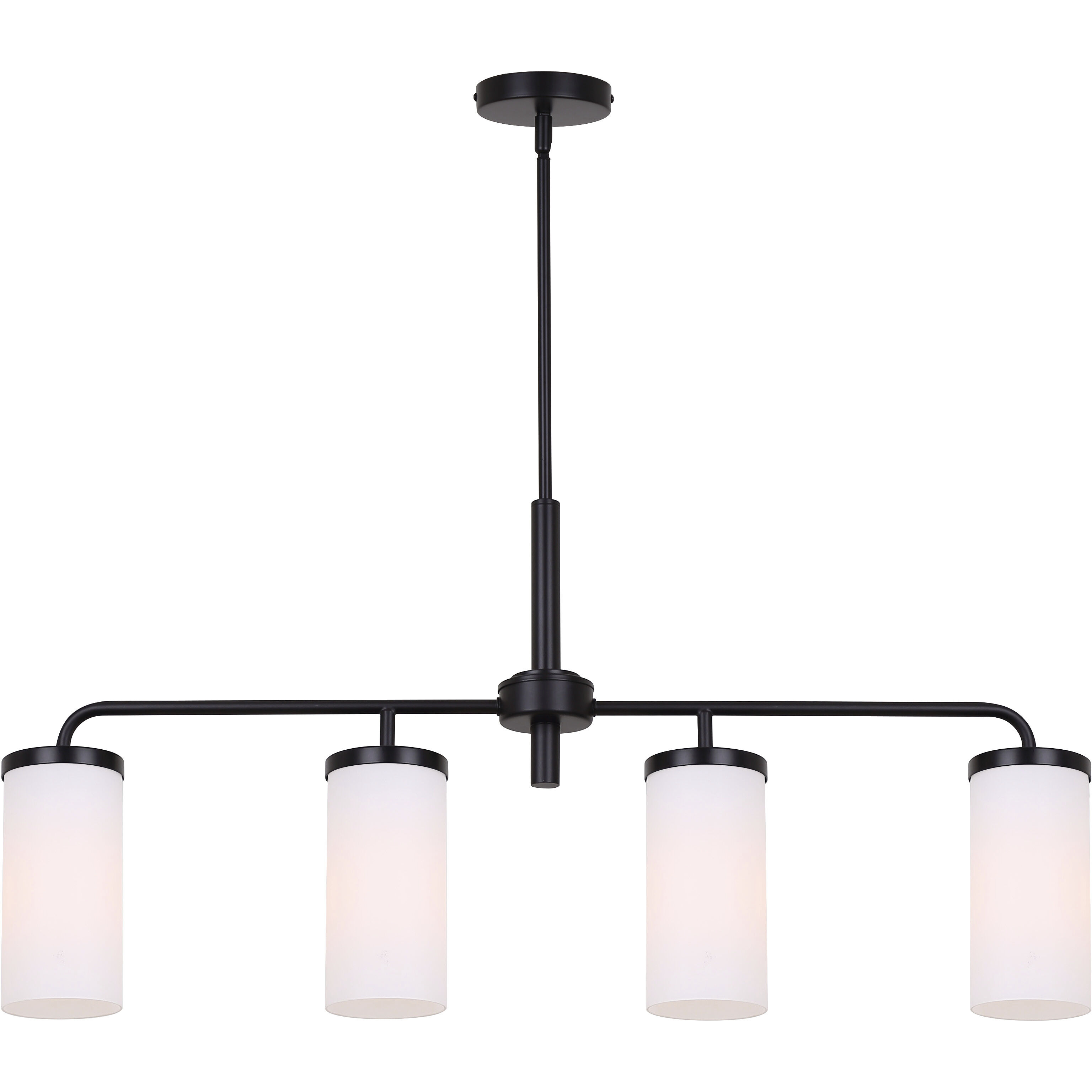 Malloy 4 Light 23.25 inch Matte Black Chandelier Ceiling Light